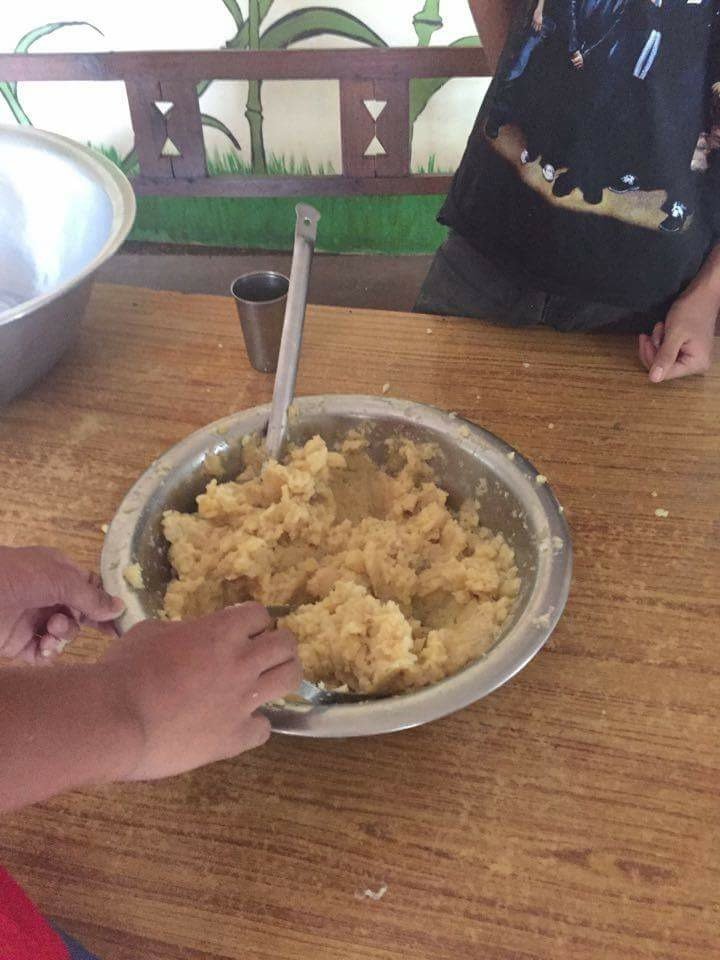 potatoes have been mashed